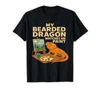 My Bearded Dragon Watches Me Paint T-Shirt