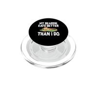 My Beardie Eats Better Than I Do Funny Bearded Dragon PopSockets PopGrip for MagSafe