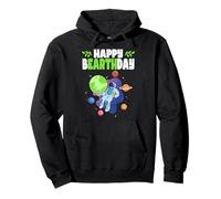 My Bearthday Shirt Space Astronaut Planet Birthday Earth Day Pullover Hoodie
