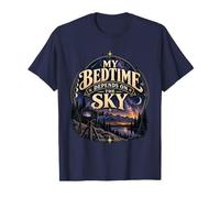 My Bedtime Depends on the Sky Funny Astrophotography Gift T-Shirt