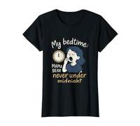My Bedtime Never Under Midnight Mama Bear Mom Graphic Print T-Shirt