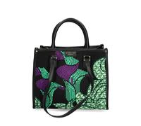 MY BEST BAG small Atena Biophila floral fabric tote bag - Black One Size