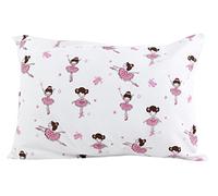 My Best Buddy Toddler Kids Pillowcases - Ballerina 13 x 18 - shrinks to fit - 100% cotton - naturally hypoallergenic and soft - Made in USA