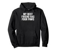 My Best Friend Has Four Paws Funny Dog Groovy Pullover Hoodie