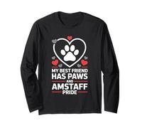 My Best Friend Has Paws and Amstaff Pride Long Sleeve T-Shirt