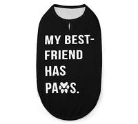 My Best Friend Has Paws Dog Shirts Summer Pet T-Shirts Soft Sleeveless Tank Top Pet Clothes for Small Puppy and Cats