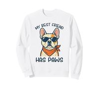 My Best Friend Has Paws French Bulldog Dog Lover Cute Graphi Sweatshirt