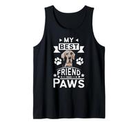 My Best Friend Has Paws Great Dane Lover Gentle Giant Dog Tank Top