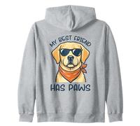 My Best Friend Has Paws Labrador Dog Lover Cute Graphic Zip Hoodie