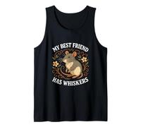 My Best Friend Has Whiskers Funny Rat Lover Tank Top