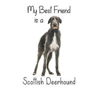 My best Friend is a Scottish Deerhound: 8” x 5” Blank lined Journal Notebook 120 College Ruled Pages (Best Friends)