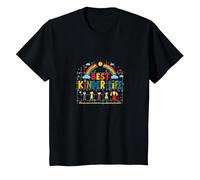My Best Kinder Life: Joyful Childhood Rainbow Celebration T-Shirt, Kids, Black, 3 Years