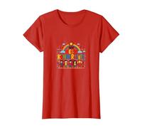 My Best Kinder Life: Joyful Childhood Rainbow Celebration T-Shirt, Women, Red, 3XL