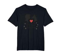 My Best Ping Dog: Heartwarming Pet Love Silhouette Art T-Shirt, Men's Big and Tall, Black, 6X Tall