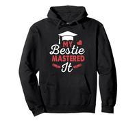 My Bestie Mastered It Class of 2026 Funny Masters Graduation Pullover Hoodie