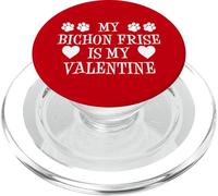 My Bichon Frise Is My Valentine Dog Owner PopSockets PopGrip for MagSafe