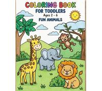 My big and easy coloring book for Toodlers (Age 2 -6 th): Pages with 25 Unique and Fun Designs for Toddlers and Content Relaxation