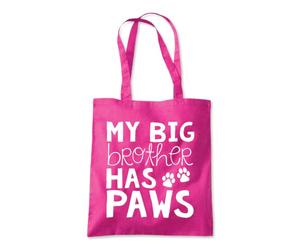 My Big Brother has Paws Dog Tote Shopping Bag 10 Litres Capacity 42 x 38cm