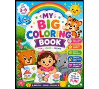 My Big Coloring Book for Kids Age 3-6: 30 Bold & Easy Coloring Pages Featuring Cute Animals, Birds, Vehicles, and More!