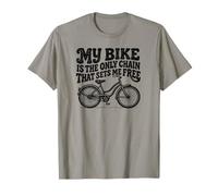 My Bike is The Only Chain that Sets Me Free Funny Bicycle T-Shirt