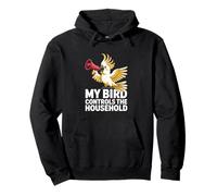 My Bird Controls The Household Funny Parrot Pullover Hoodie