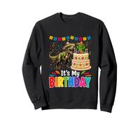My Birthday Costume Mexican Funny Party Colorful T-Rex Sweatshirt