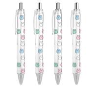 My Birthday Cruise Ship Ballpoint Pens Retractable Blue Ink Ball Point Pen Smooth Writing Work Pen 4 PCS