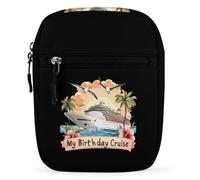 My Birthday Cruise Ship Crossbody Bag Adjustable Satchel Cute Shoulder Bag Lightweight Sling Bags