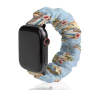 My Birthday Cruise Ship Scrunchie Watch Bands Soft Elastic Replacement Wristband Compatible with Apple Watch 38mm/40mm