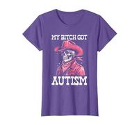 My Bitch Got Autism Funny Skeleton Meme Autistic T-Shirt