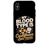 My Blood Type Is Cauliflower Ear Positive Case for iPhone X/XS