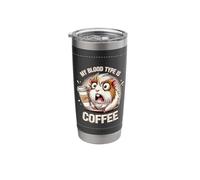 My Blood Type is Coffee Funny Guinea Pig Coffee Lover Stainless Steel Insulated Tumbler