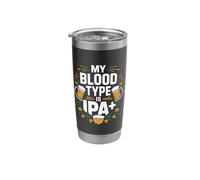 My Blood Type is IPA Plus Beer Lover Stainless Steel Insulated Tumbler