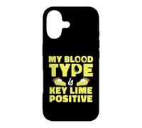 My Blood Type Is Key Lime Positive Funny Foodie Joke Case for iPhone 17