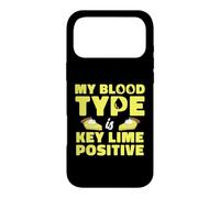 My Blood Type Is Key Lime Positive Funny Foodie Joke Case for iPhone 17 Pro Max