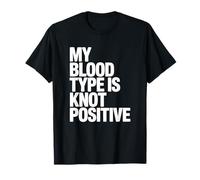 My Blood Type is Knot Positive - Boulder Rock Climbing T-Shirt