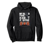 My Blood Type Is Knot Positive, Rock Climbing Pullover Hoodie
