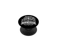 My Blood Type Is Norwegian Viking Shield Maiden Norway Norge PopSockets Adhesive PopGrip