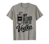 My Blood Type is Vodka Funny Sarcastic Vodka Lovers Drinking T-Shirt