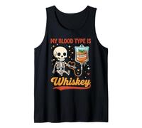 My Blood Type is Whiskey Skeleton IV Bag Tank Top