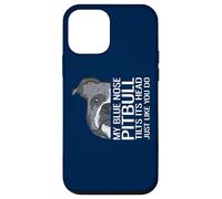 My Blue Nose Pitbull Tilts It's Head Just Like You Do Case for iPhone 12 mini