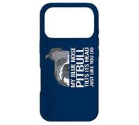 My Blue Nose Pitbull Tilts It's Head Just Like You Do Case for iPhone 17 Pro