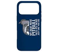 My Blue Nose Pitbull Tilts It's Head Just Like You Do Case for iPhone 17 Pro Max