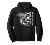 My Blue Nose Pitbull Tilts It's Head Just Like You Do Pullover Hoodie