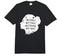 My Body Choice Power and Voice Feminist Positive Quotes Comfort Colors Adult Heavyweight T-Shirt