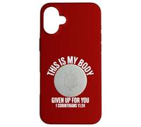 My Body Given Up For You Catholic Mass Eucharist Host Case for iPhone 16 Plus