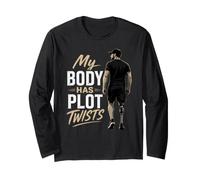 My Body Has Plot Twists Amputation Prosthetic Leg Amputee Long Sleeve T-Shirt