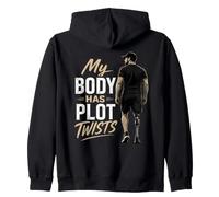 My Body Has Plot Twists Amputation Prosthetic Leg Amputee Zip Hoodie