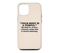 My Body Is A Bouncy Castle Slowly Deflating Funny Sarcastic Case for iPhone 12/12 Pro