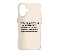 My Body Is A Bouncy Castle Slowly Deflating Funny Sarcastic Case for iPhone 17